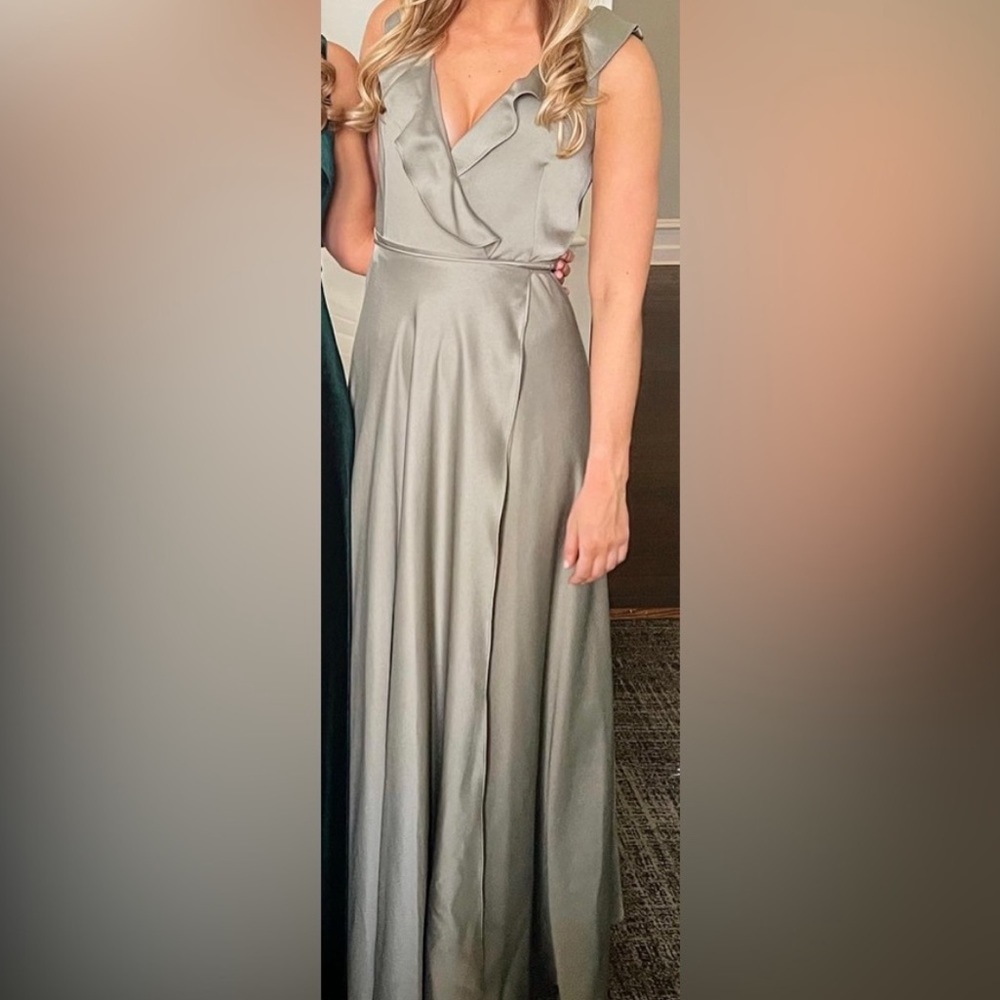 BHLDN dress size 4 moss green